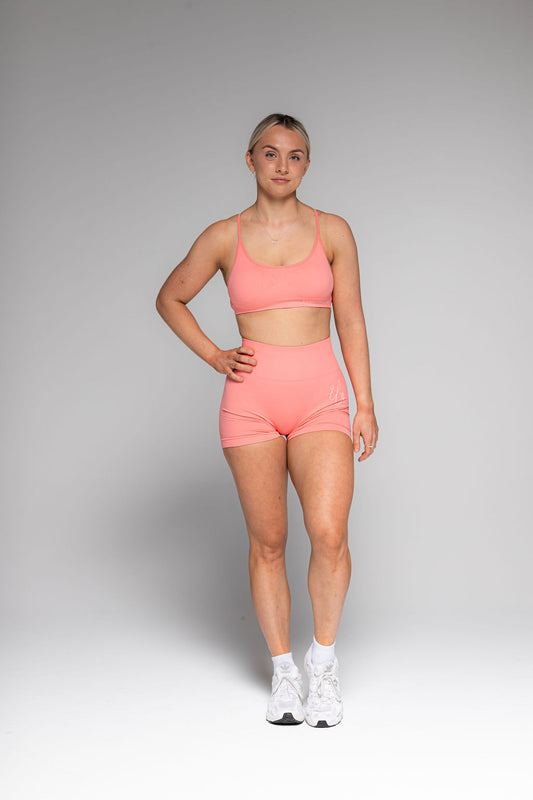 Unbeatable Scrunch Shorts - Salmon