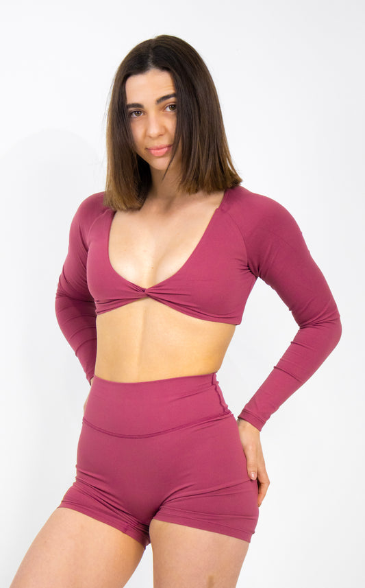 Serenity Non-Scrunch Shorts - Wine