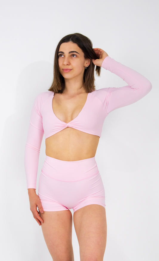 Serenity Non-Scrunch Shorts - Baby Pink