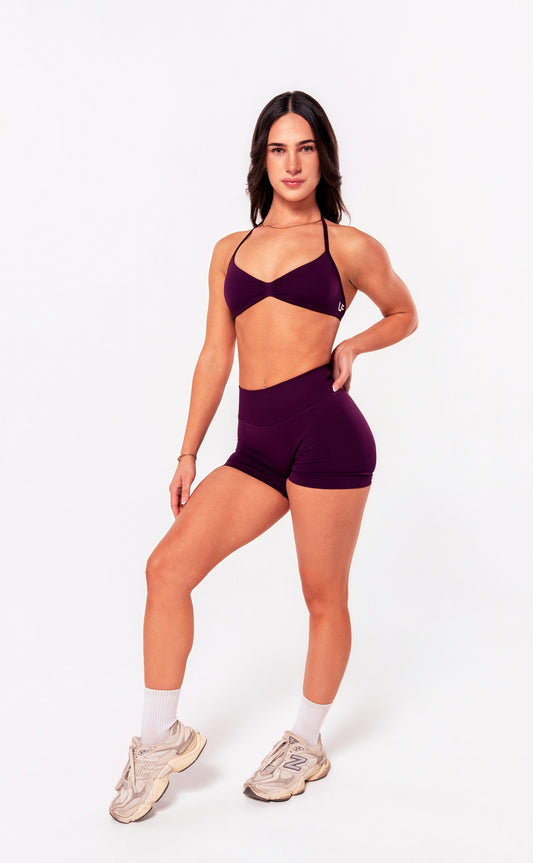 Align Mini Halter Crop - Mulberry