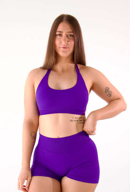 Align Halter Crop - Indigo