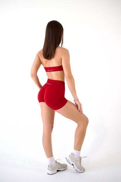 Align Mini Shorts - Cherry