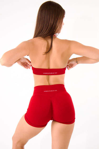 Align Mini Shorts - Cherry