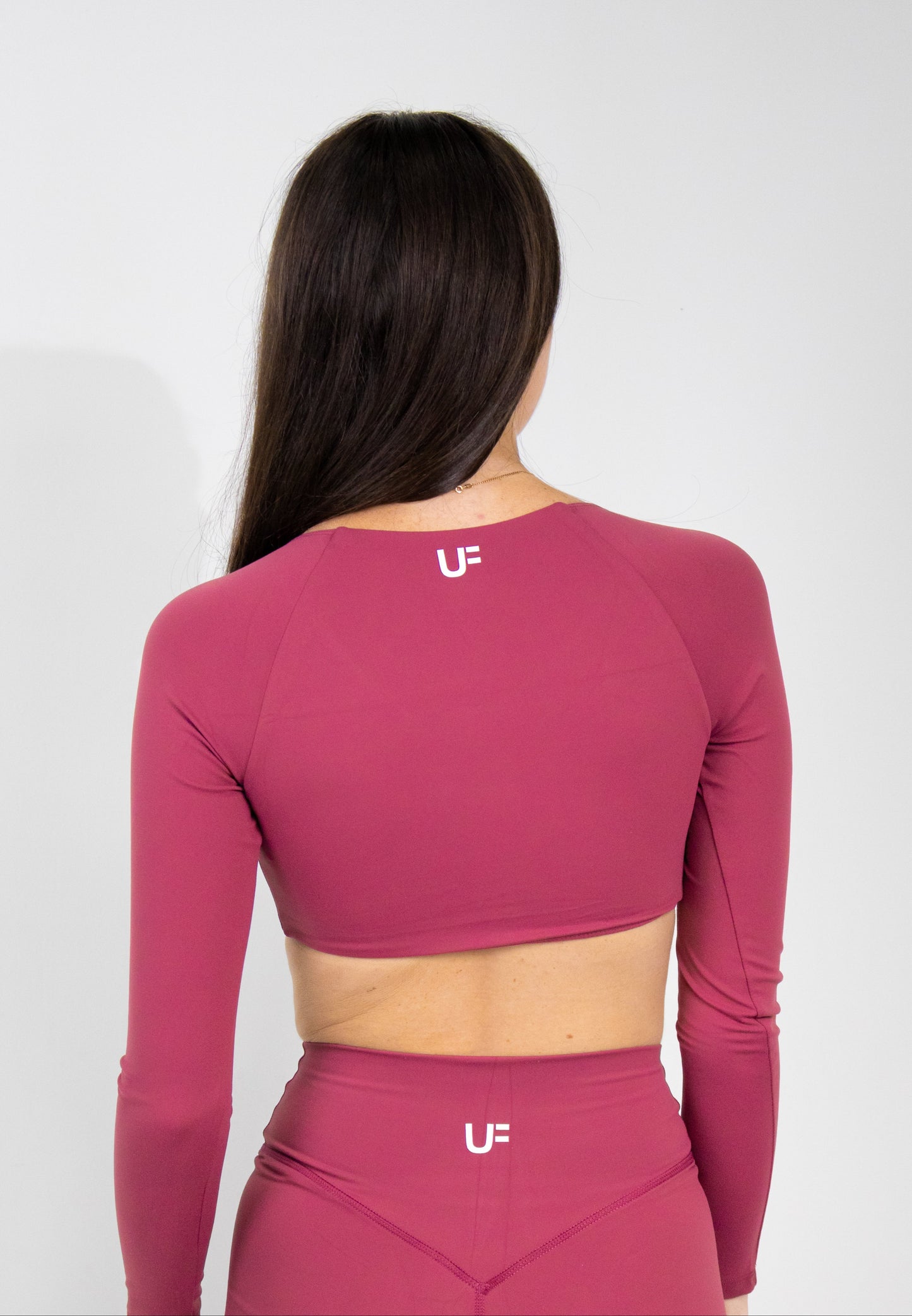 Serenity Long Sleeve Twist Crop - Wine